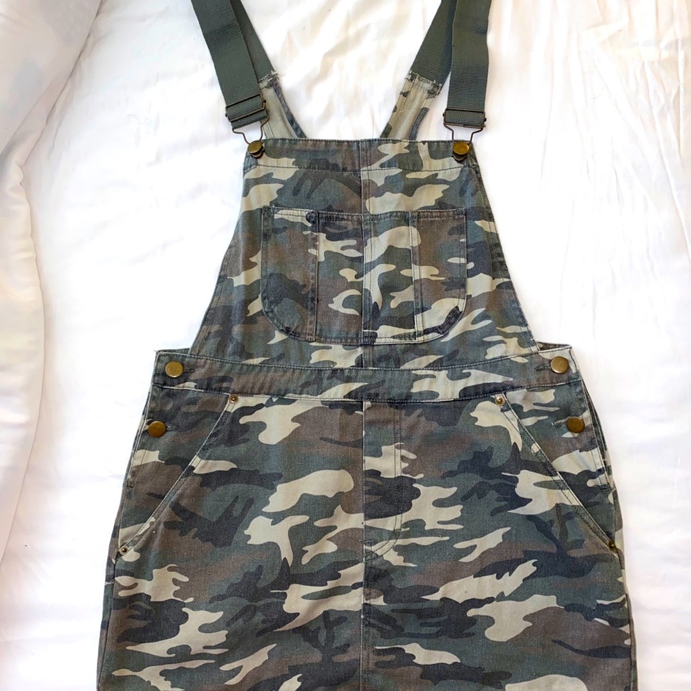 Camouflage overall dress